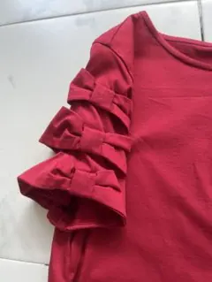肩リボン　ユニバーバルミューズ　Tシャツのサムネイル