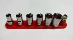 未使用 ソケットレンチ用６個＆ソケットアダプター 1個 差込角 6.35mmのサムネイル