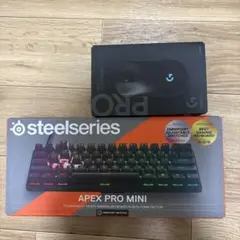 SteelSeries Apex Pro Mini & Logicool
