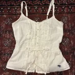 abercrombie & fitch white cami blouse