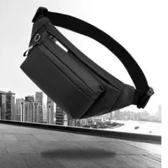 メンズ ショルダーバッグ ボディバッグ 斜めがけ ウエスト ポーチ ブラック