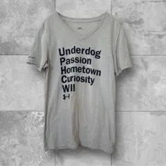 Under Armour アンダーアーマー グレー Vネック Tシャツ L