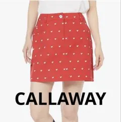 美品 CALLAWAY GOLF ハート 赤 スカート Mサイズ