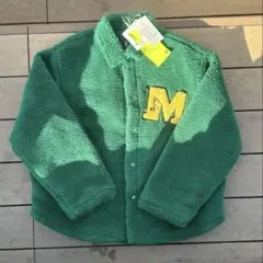 Mr.enjoy da money. ボアジャケット 緑色 M刺繍