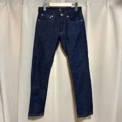 y070912 A.P.C. デニムジーンズ サイズ26 ストレート 銀ボタンのサムネイル