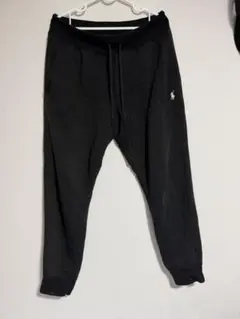 ラルフローレン スウェットジョガーパンツ 黒 白ポニー ポロ POLO 