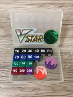ポケカ ダメカンケース ダイス コイン ニャオハ Vstarマーカー セット