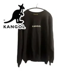 KANGOL カンゴール ロゴ トレーナー スウェット 黒 ビックシルエット