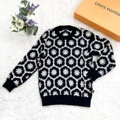 極美品★LOUIS VUITTON★レア品★総刺繍★モノグラム★ウール★ニット