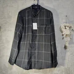 ネルシャツ グレー
