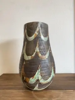 ☆新品・未使用☆ 信楽焼 結晶釉 花瓶 フラワーベース ブルー - メルカリ