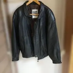 VIA LEATHER 本革 レザージャケット ブラック