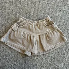 べべ　ベージュ コーデュロイ ショートパンツ