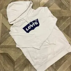 Levi's ホワイト フード付きパーカーM