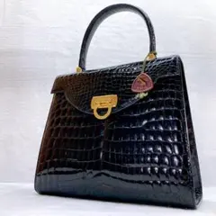超希少 極美品 COMTESSE ハンドバッグ　シャイニングクロコ　クロコダイル シャイニングクロコダイル ハンドバッグ 通販 - ディノス