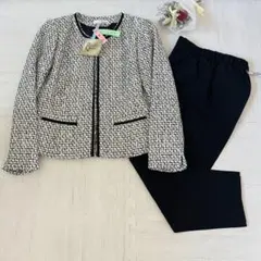 シューラルー 卒業 入学 フォーマル パンツ スーツ ブラック M