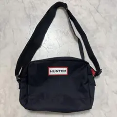 HUNTER ブラック ショルダーバッグ