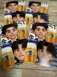サントリー ビール　サン生　BE：FIRST レオ ジュノン ポストカード 4枚