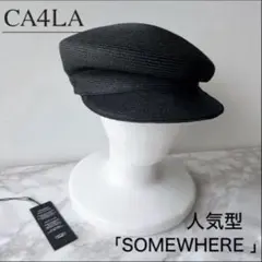 美品【カシラ】CA4LA SOMEWHERE ペーパーブレードキャスケット 黒