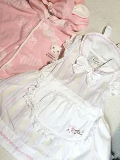 今価格　coeur a coeur 　 セーラー　うさ耳　エプロン　ワンピース