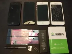 iPhone5 4台セット 部品取用　※1台は動作確認、リセット済み