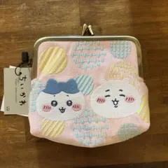 ちいかわ ハチワレ　がま口刺繍ポーチ