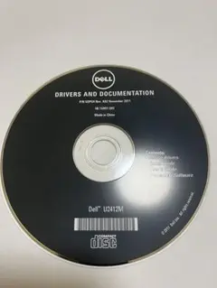 Dell U2412M ドライバーとドキュメント CD