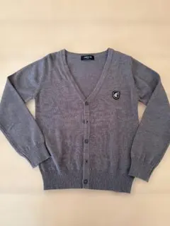 COMME CA ISM グレー Vネックカーディガン 130A