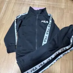 FILA ブラック ジャージ セットアップ