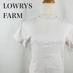 ローリーズファーム　コンパクト　シンプル　クルーネック　半袖Tシャツ【5254】