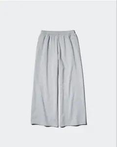 (最終値下げ)UNIQLO グレー ワイドパンツ スウェット素材
