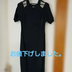 PAMEO POSE ブラック ワンピース 半袖のサムネイル