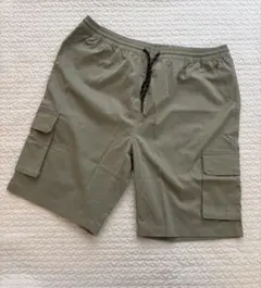 メンズ ハーフパンツ カーゴショートパンツ XL オリーブ グリーン カジュアルのサムネイル