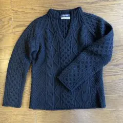 MACPHEE ハンドニット セーター 黒