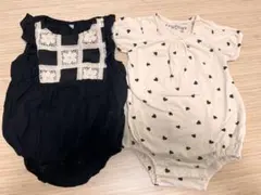 9/9処分 バースデー ベビーロンパース 80cm