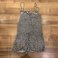 キャミワンピース 白黒パターン