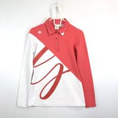 デサントゴルフ スペクターストレッチgマークロゴプリントシャツ 裏起毛