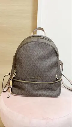 MICHEAL KORS バックパック ブラウン×ピンク