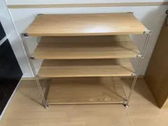 【無印良品】無印ステンレスユニットシェルフ　オーク材棚セット