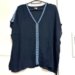 アメリカンラグシー ブラック 半袖トップス チュニック