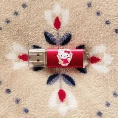 2)USBメモリ 4GB 赤