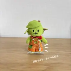 メメル　ぬい服　オレンジサロペットゼンジン　チャーム付　no341