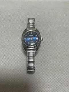 SEIKO 自動巻き 青文字盤 時計