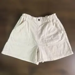 GU キッズ ハーフパンツ ウエストゴム　コーデュロイ　150