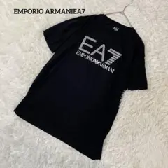 エンポリオアルマーニイーエーセブン　EA7　半袖Tシャツ　ブラックホワイト　L