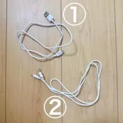 USB-A to USB-Cケーブル　typeC ケーブル　2本セット　ホワイト