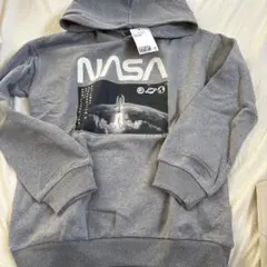 H&M NASAフーディー　トレーナー　長袖トップス　グレー　宇宙　パーカー