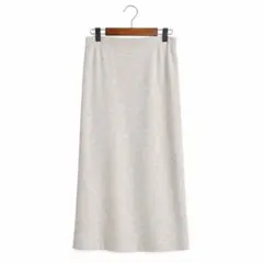 246③, ZARA ニットロングスカート L ベージュ