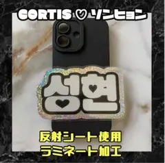 ソンヒョン CORTIS 反射 ミニ ネームボード ラミネート加工 コルティス
