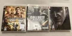 PS3 ゲーム 3本セット WWE, COD, MGS
